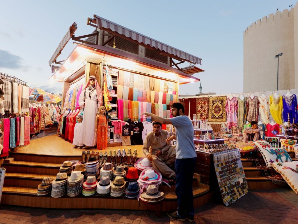 Souk de telas en Dubai